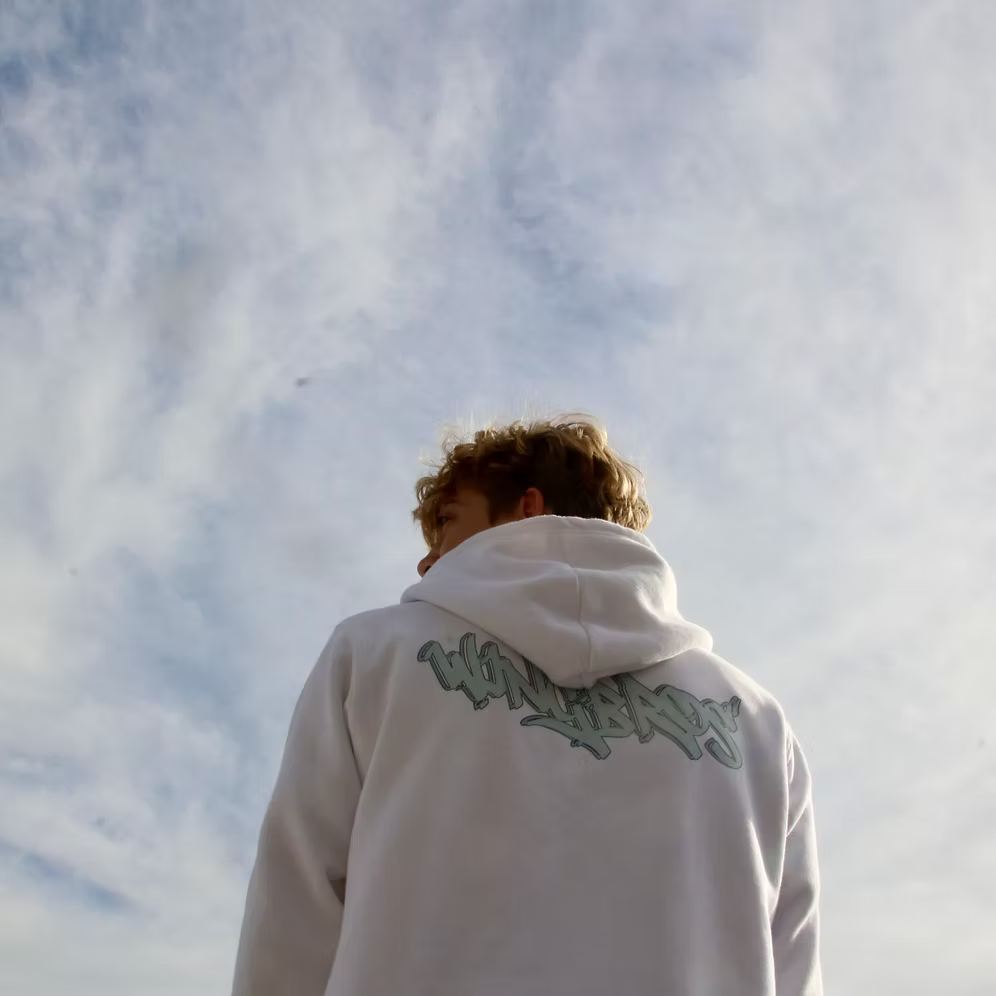 White WINGBROS Hoodie Graffiti (Unisex)